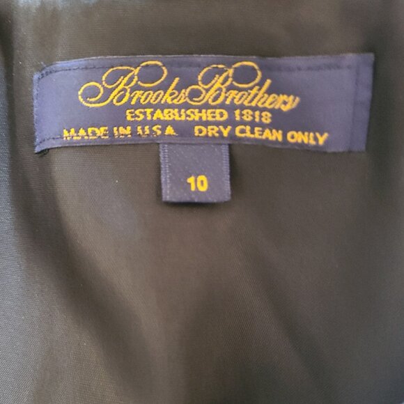 BROOKS BROTHERS DOUBLE-BREASTED BLAZER fitted jacket 100% WOOL COLLEGIATE sz 10 - Picture 6 of 7